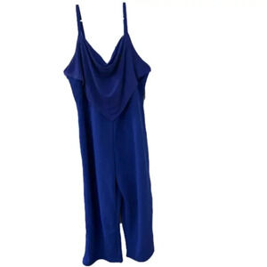 Almost Famous Women’s 2X Jumpsuit Sleeveless Triangle Neck NWT